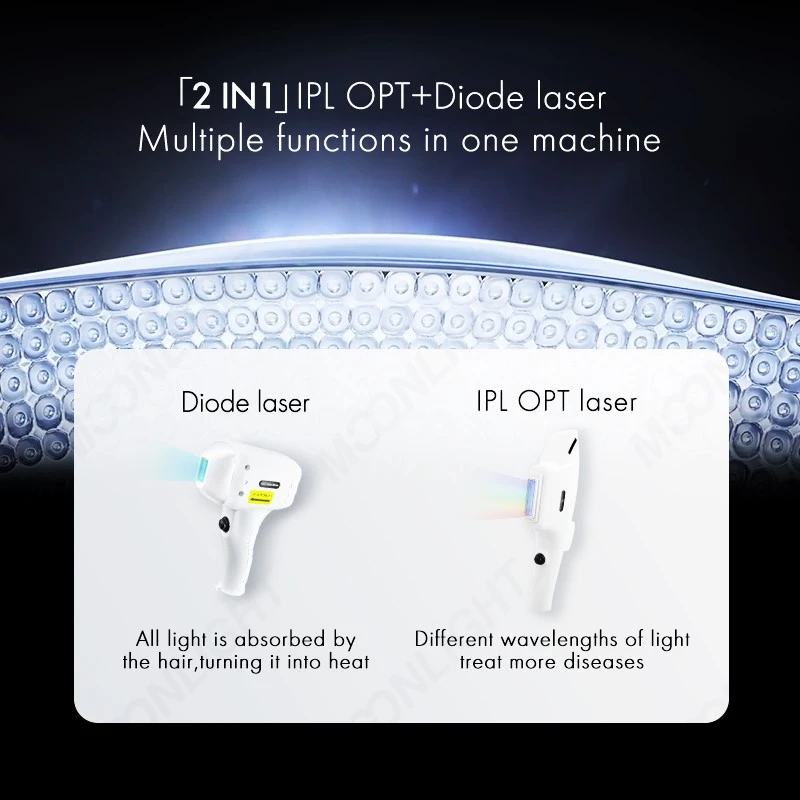 2-in-1 IPL OPT + Diode Laser Hair Removal Machine best